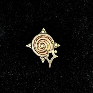 Vintage Bewitching Spiral Abstract Stylized Brooch by DD Patricia Dash